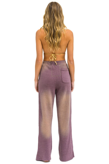 AN 3D WIDE LEG POCKET SWEATPANTS - FADED MOCHA