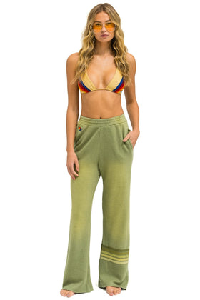 RUGBY STITCH WIDE LEG POCKET SWEATPANTS