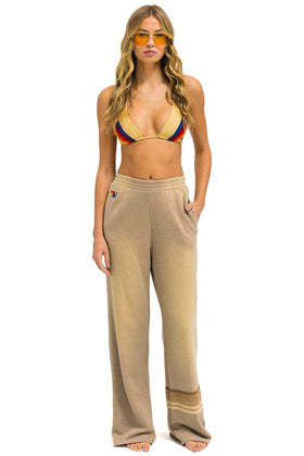 RUGBY STITCH WIDE LEG POCKET SWEATPANTS