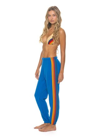 5 STRIPE SWEATPANTS - ADVENTURE BLUE