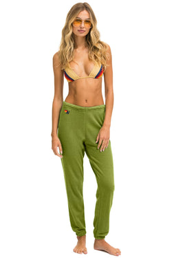 5 STRIPE SWEATPANTS - JUNGLE GREEN