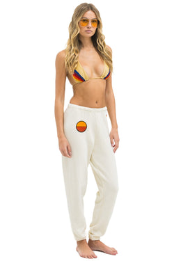 SUNSET PATCH SWEATPANTS - VINTAGE WHITE