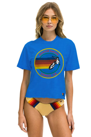 SIGNATURE VENICE BOYFRIEND TEE - OCEAN