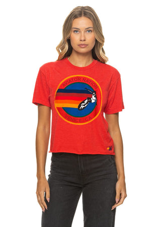 SIGNATURE VENICE BOYFRIEND TEE - RED