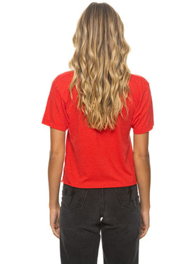 LOGO BOYFRIEND TEE - RED