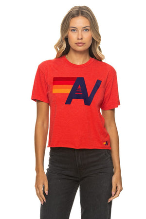 LOGO BOYFRIEND TEE - RED