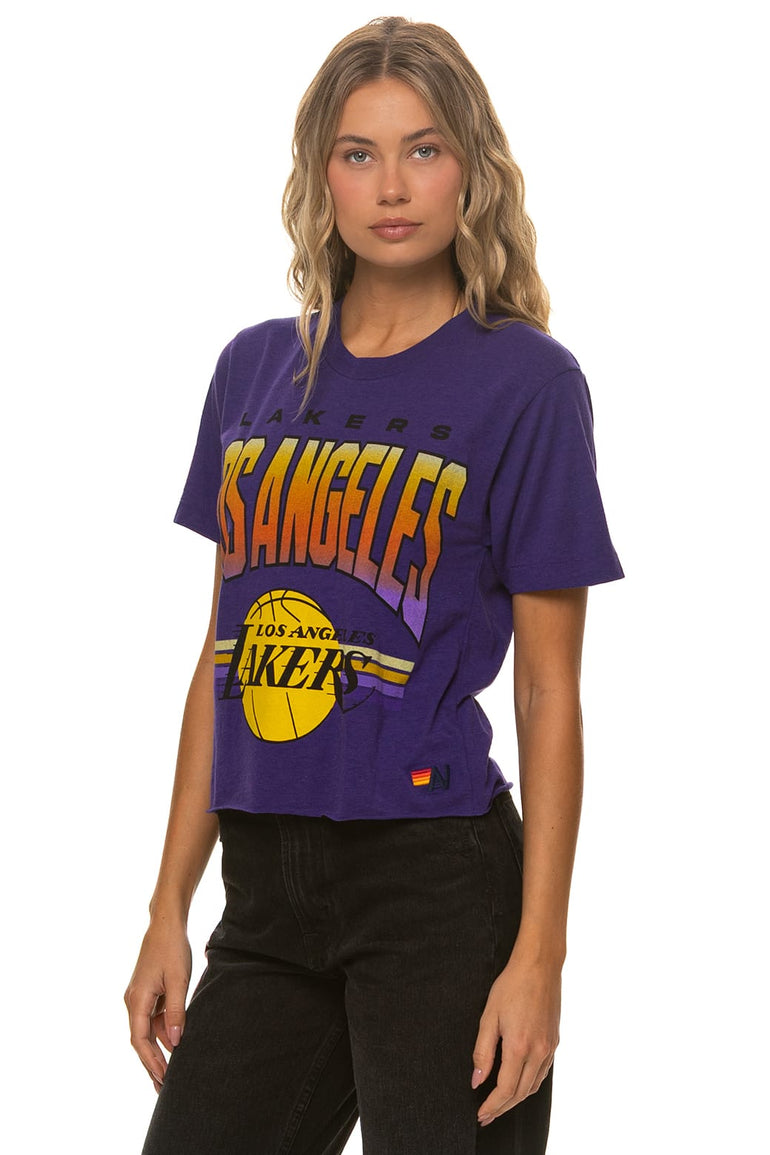LOS ANGELES LAKERS 2026 BOYFRIEND TEE - LAKERS PURPLE
