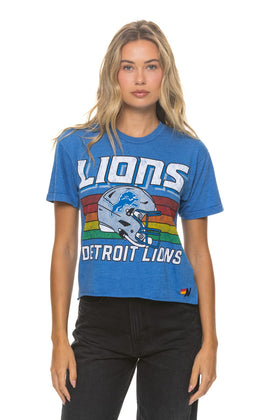 DETROIT LIONS HELMET BOYFRIEND TEE