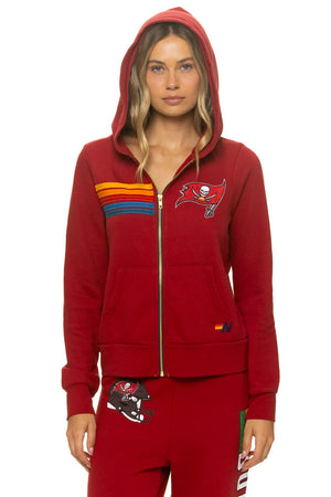 TAMPA BAY BUCCANEERS ZIP HOODIE - CRIMSON