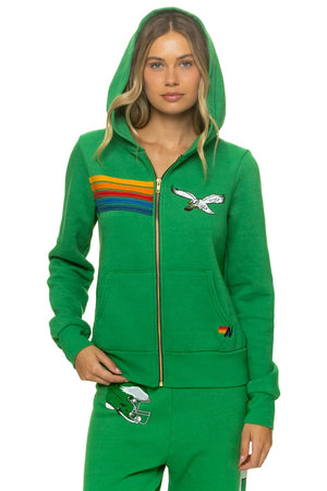 PHILADELPHIA EAGLES ZIP HOODIE - KELLY GREEN