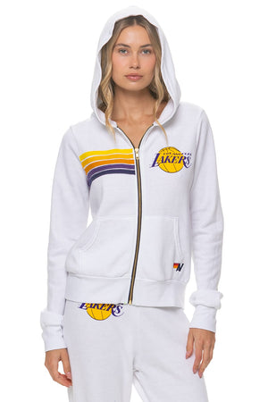 LOS ANGELES LAKERS 2026 ZIP HOODIE - WHITE