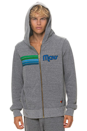 DALLAS MAVERICKS 2026 ZIP HOODIE - HEATHER GREY