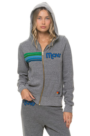 DALLAS MAVERICKS 2026 ZIP HOODIE - HEATHER GREY