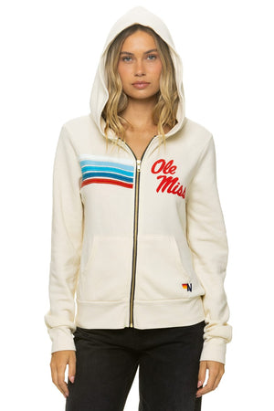 OLE MISS 2026 ZIP HOODIE - VINTAGE WHITE