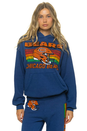 CHICAGO BEARS HELMET RELAXED PULLOVER HOODIE - ROYAL