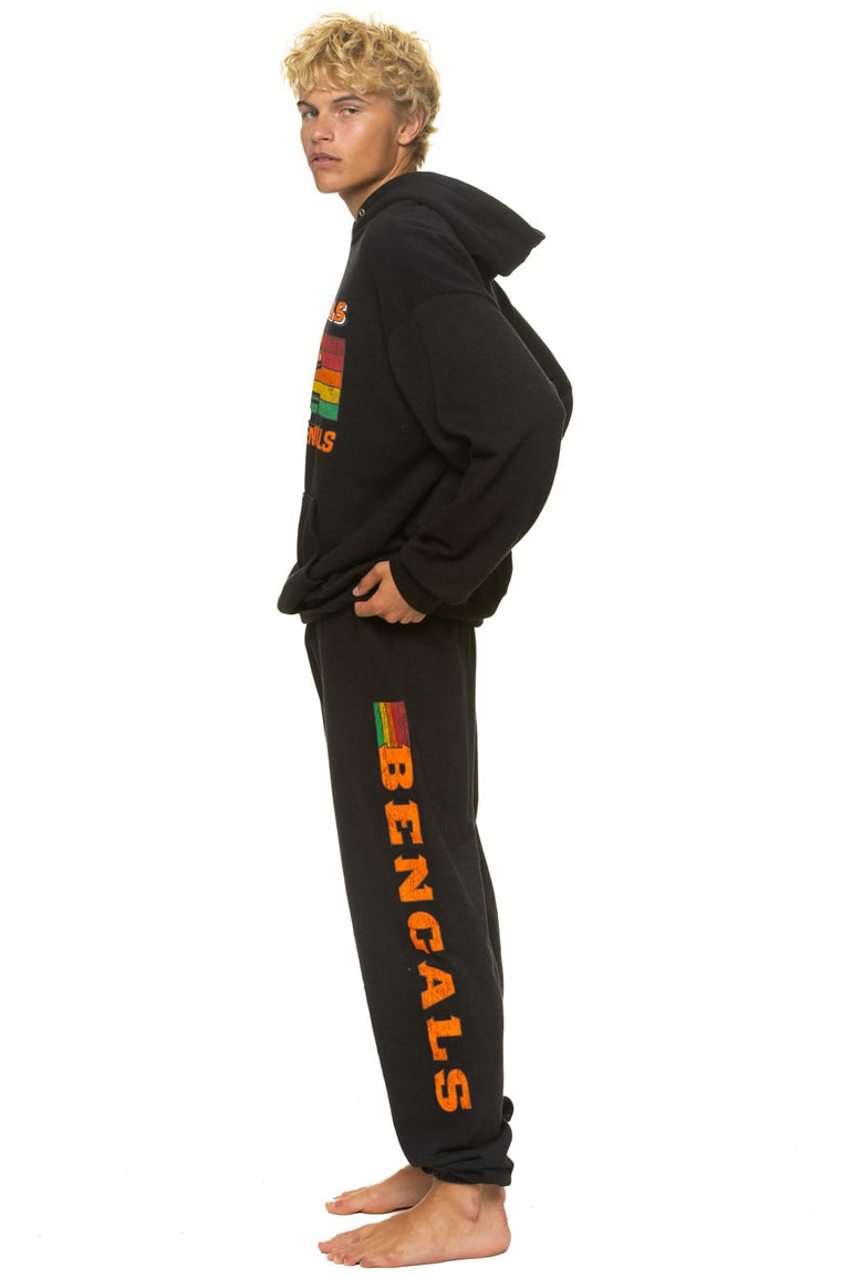 CINCINNATI BENGALS HELMET SWEATPANTS - BLACK