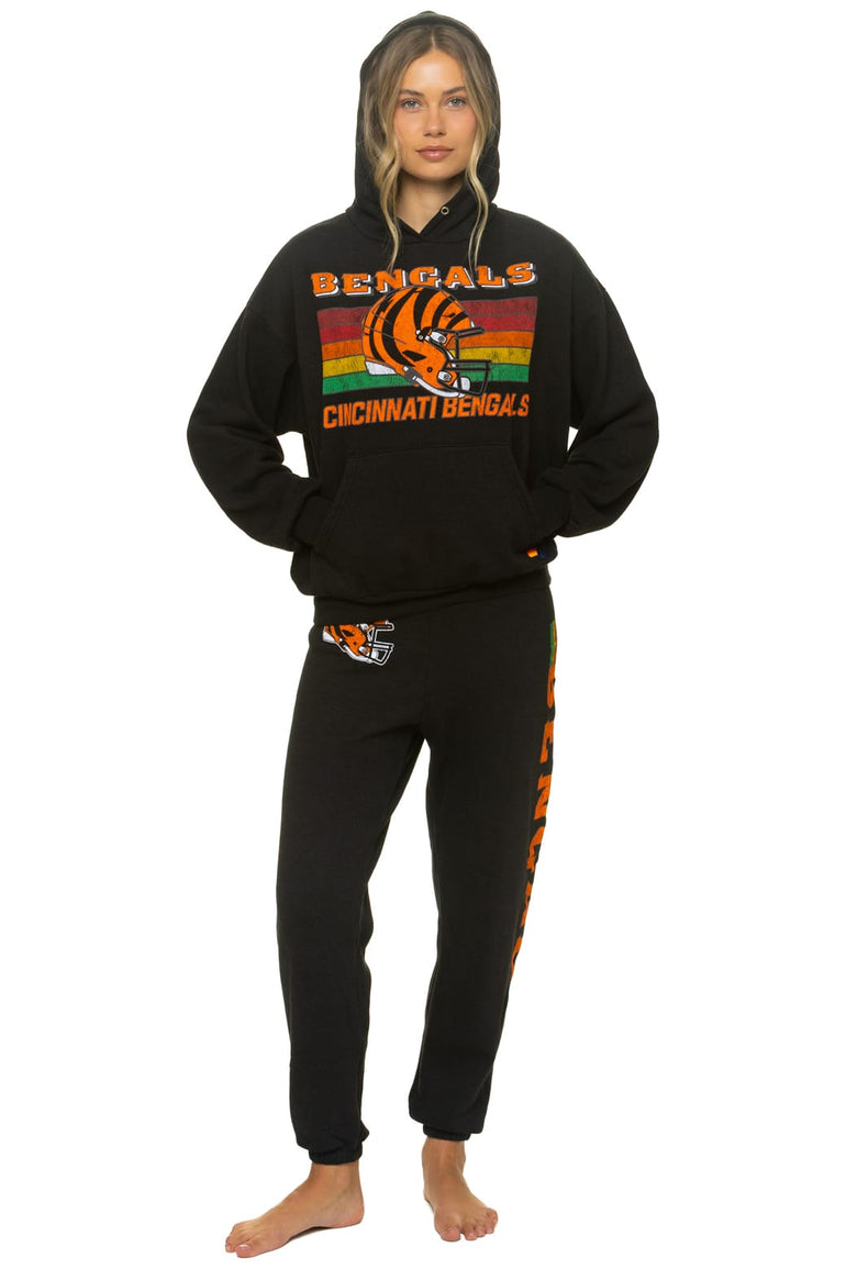 CINCINNATI BENGALS HELMET SWEATPANTS - BLACK
