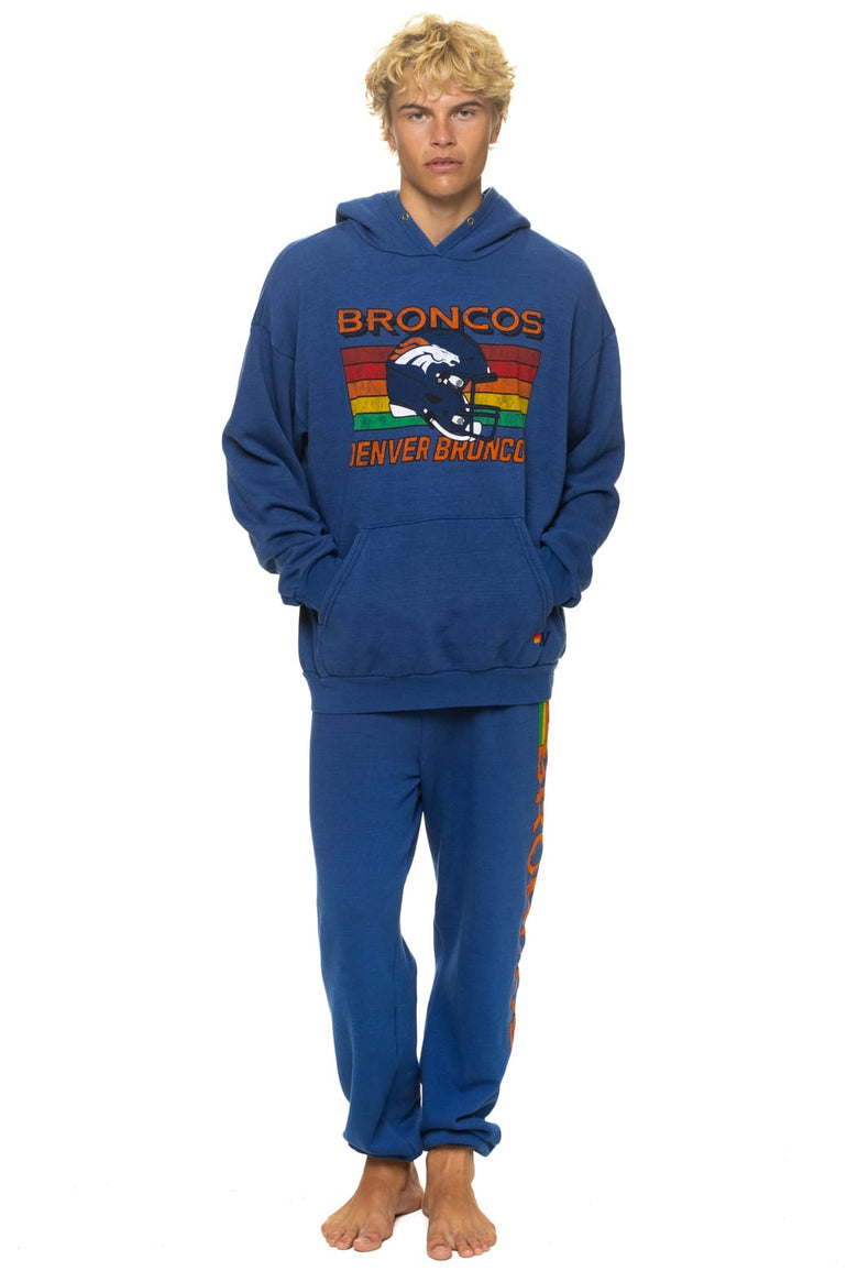 DENVER BRONCOS HELMET SWEATPANTS - ROYAL