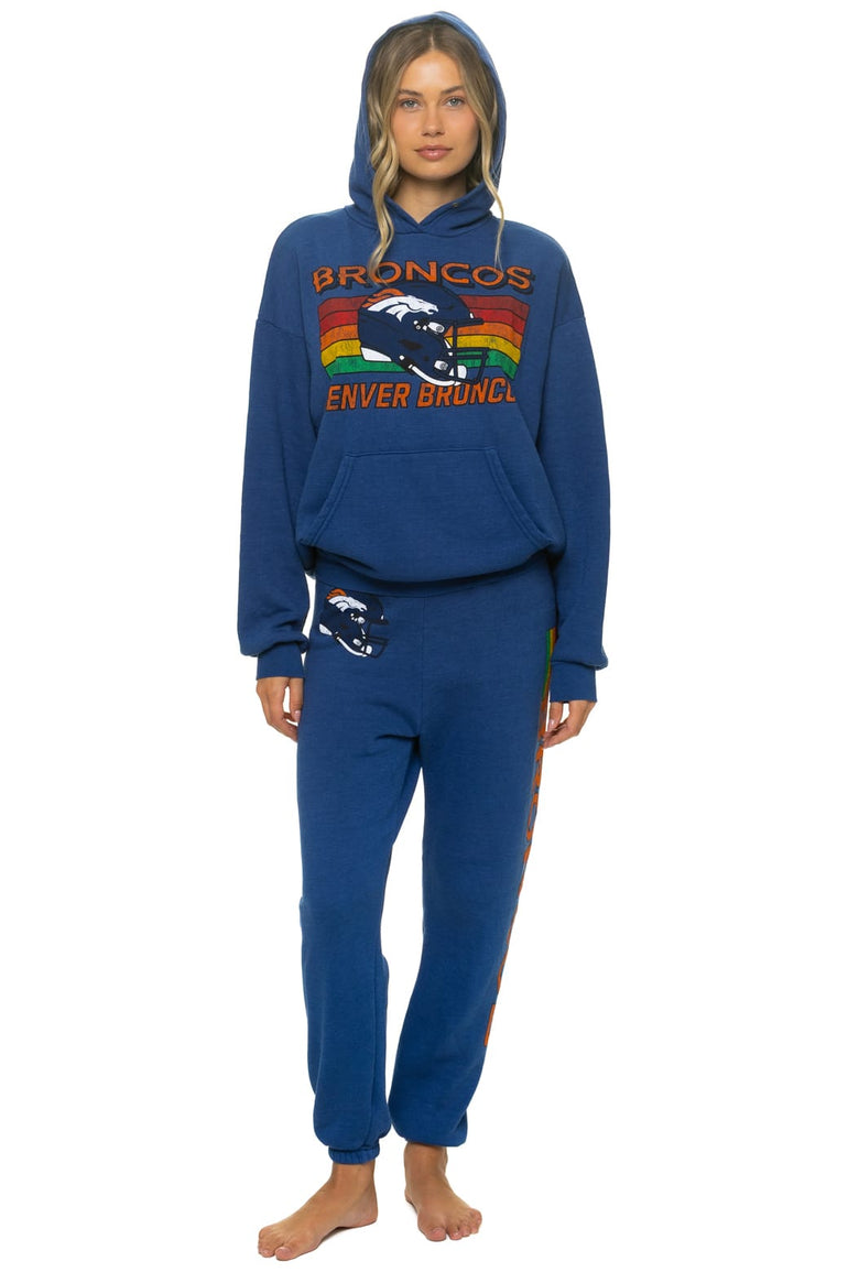 DENVER BRONCOS HELMET SWEATPANTS - ROYAL
