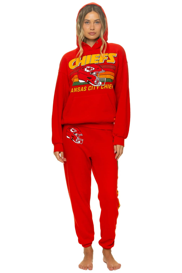 KANSAS CITY CHIEFS HELMET SWEATPANTS - RED