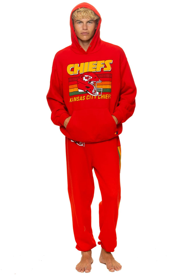 KANSAS CITY CHIEFS HELMET SWEATPANTS - RED