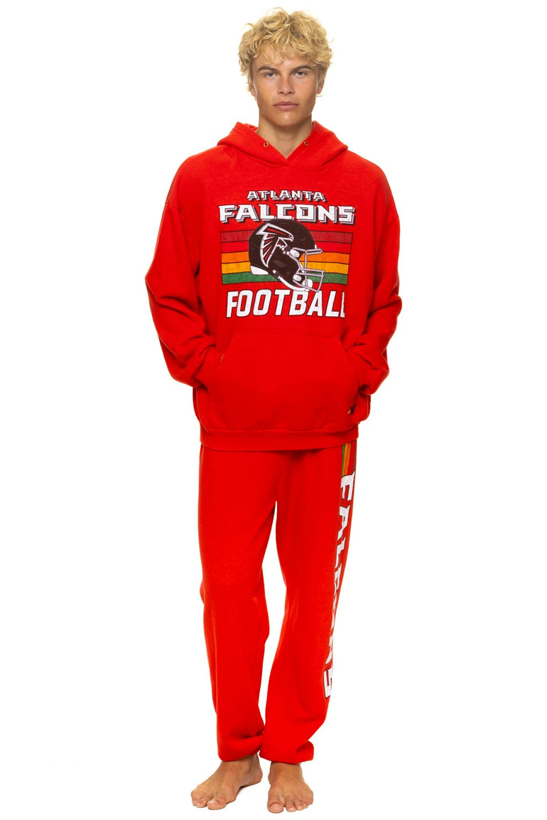 ATLANTA FALCONS HELMET SWEATPANTS - RED