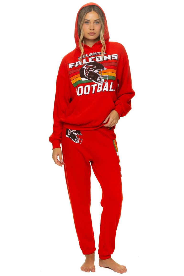 ATLANTA FALCONS HELMET SWEATPANTS - RED