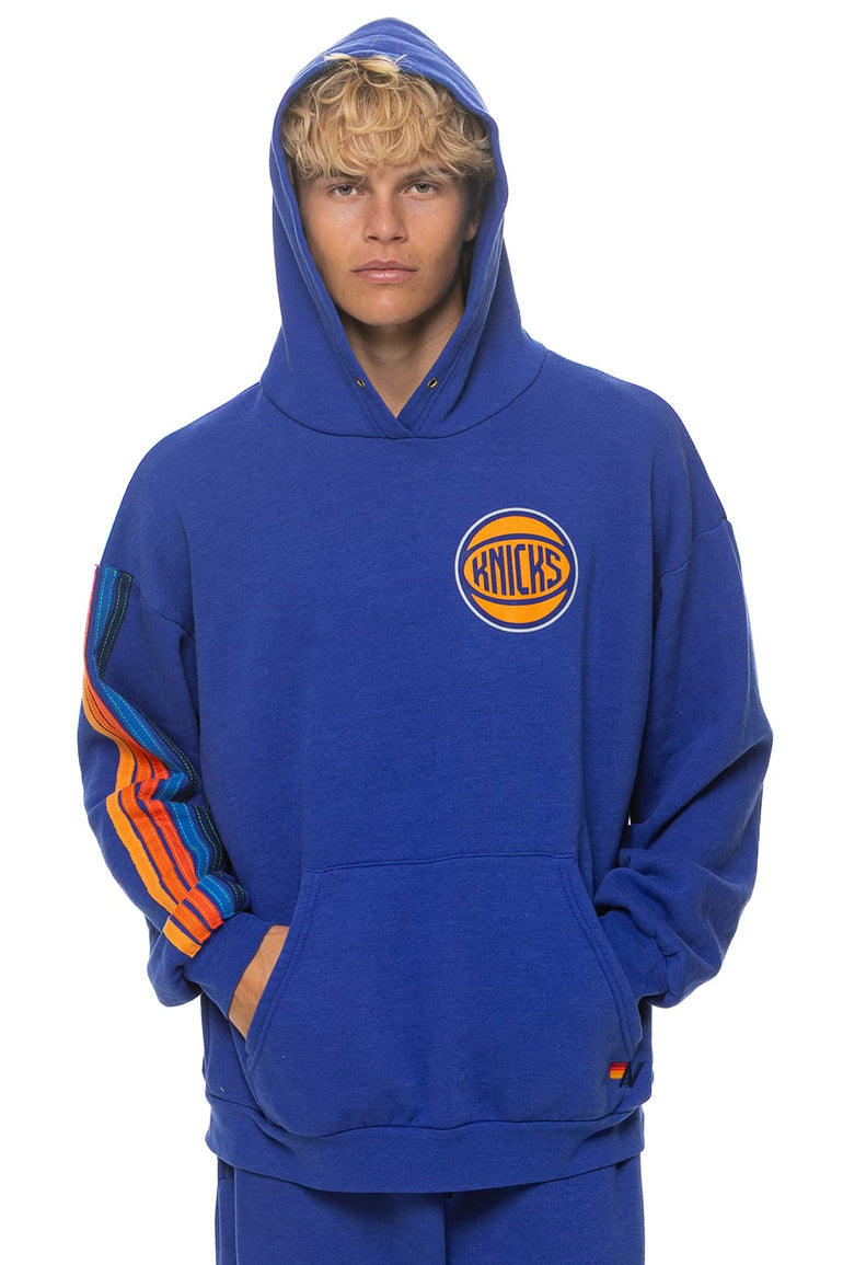 NEW YORK KNICKS 2026 RELAXED PULLOVER HOODIE - KNICKS BLUE