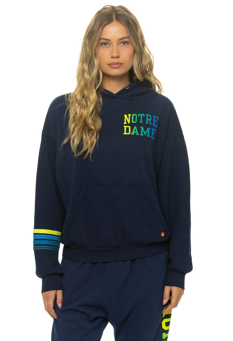 NOTRE DAME 2026 PULLOVER HOODIE RELAXED - NAVY