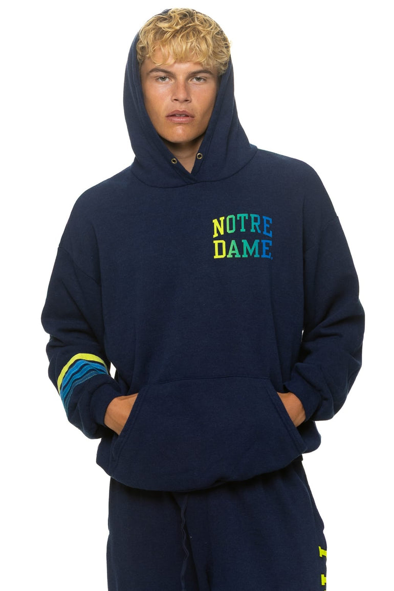 NOTRE DAME 2026 PULLOVER HOODIE RELAXED - NAVY