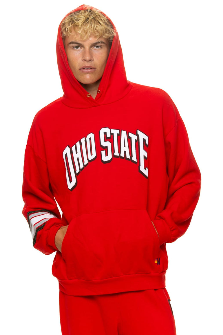 OHIO STATE UNIVERSITY 2026 PULLOVER HOODIE RELAXED - OHIO STATE RED