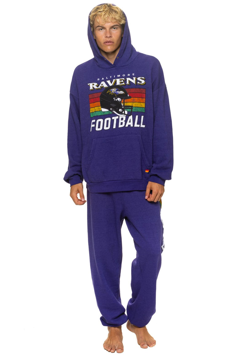 BALTIMORE RAVENS HELMET SWEATPANTS - DEEP PURPLE