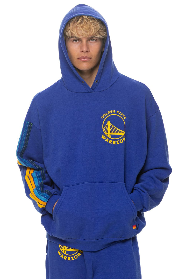 GOLDEN STATE WARRIORS 2026 RELAXED PULLOVER HOODIE - WARRIORS BLUE