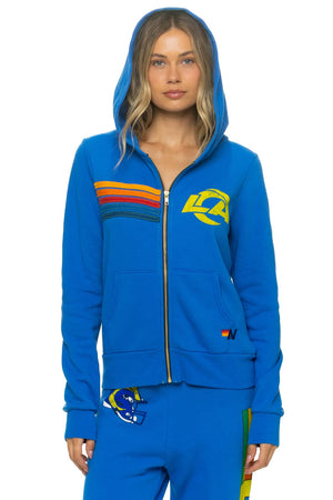 LOS ANGELES RAMS ZIP HOODIE - OCEAN