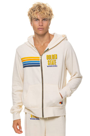 GOLDEN STATE WARRIORS 2026 ZIP HOODIE - VINTAGE WHITE