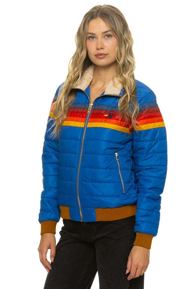 5 STRIPE JACKET - SNORKEL BLUE