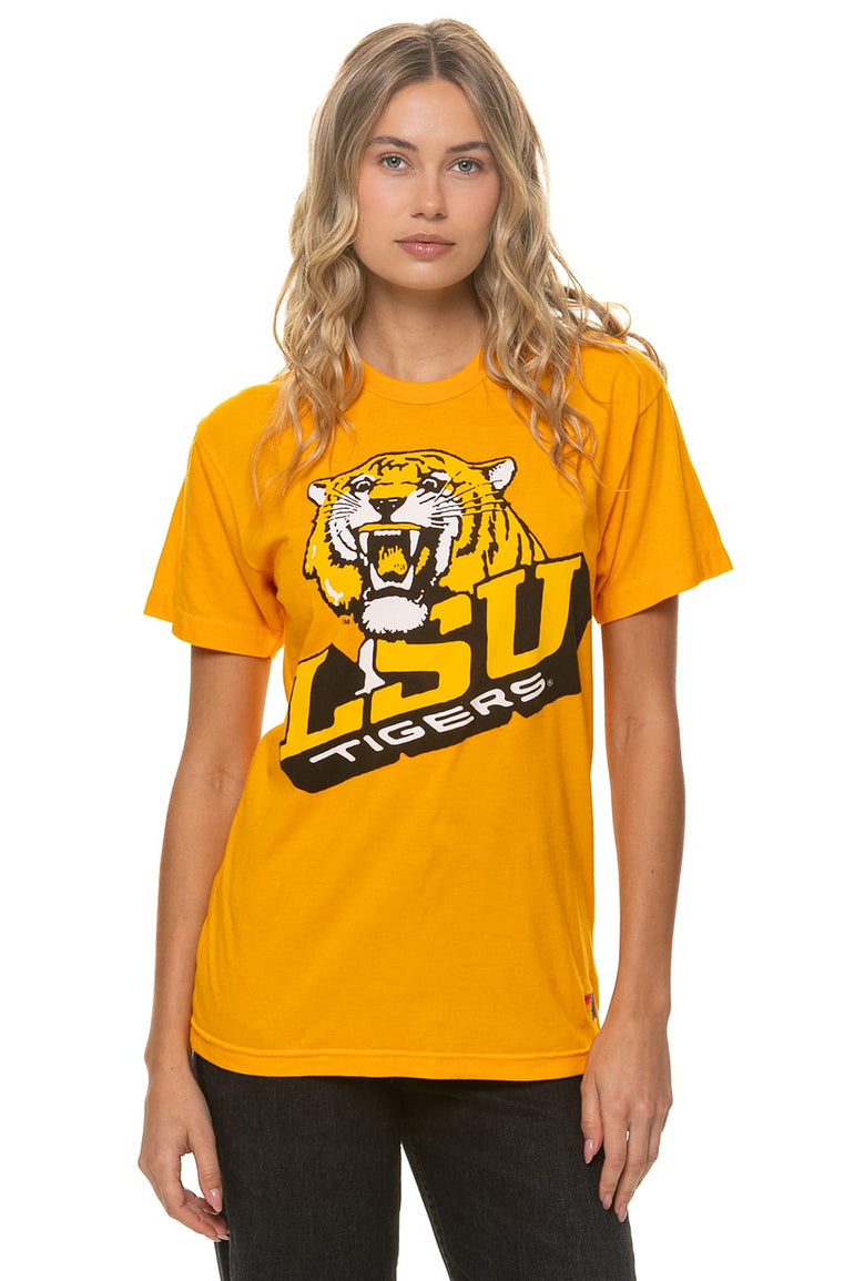 LSU BOLT CREW TEE SHIRT - GOLD
