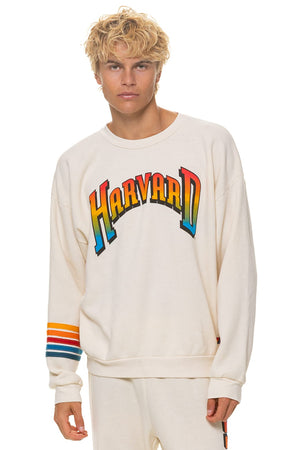 HARVARD 2026 RELAXED CREW SWEATSHIRT - VINTAGE WHITE