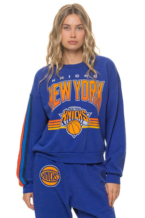 NEW YORK KNICKS 2026 RELAXED CREW SWEATSHIRT - KNICKS BLUE