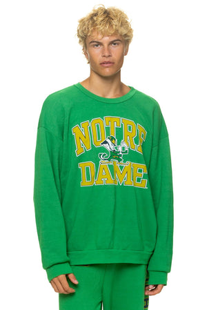 NOTRE DAME 2026 RELAXED CREW SWEATSHIRT - KELLY GREEN