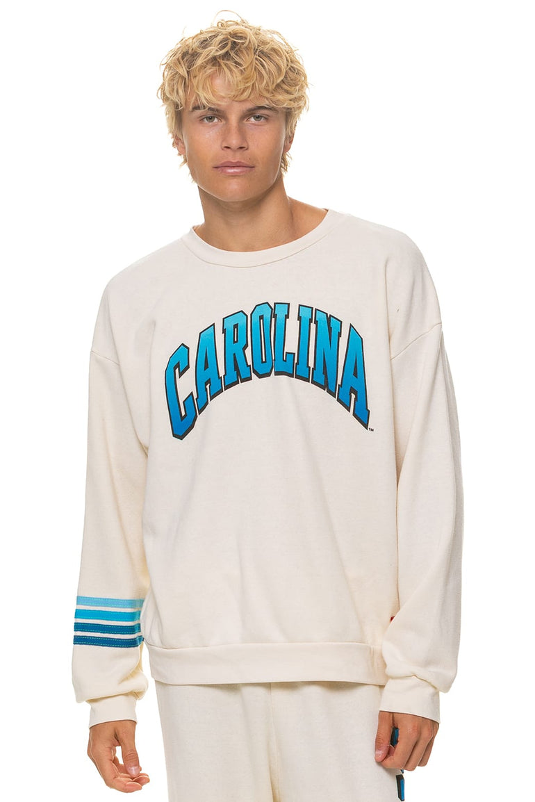 UNC 2026 RELAXED CREW SWEATSHIRT - VINTAGE WHITE