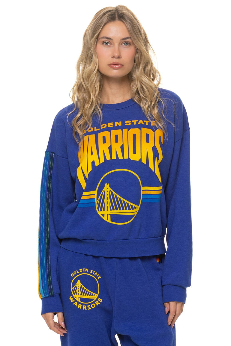 GOLDEN STATE WARRIORS 2026 RELAXED CREW SWEATSHIRT - WARRIORS BLUE