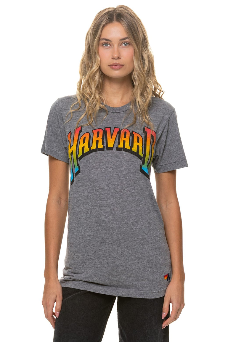 HARVARD 2026 CREW TEE - HEATHER