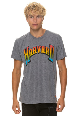 HARVARD 2026 CREW TEE - HEATHER