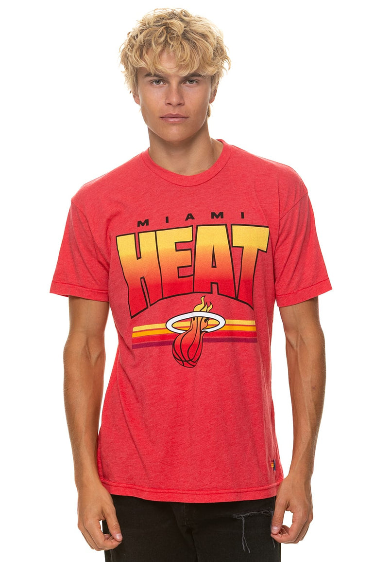 MIAMI HEAT 2026 CREW TEE - NEON RED
