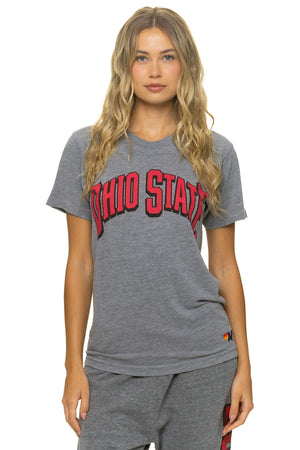 OHIO STATE UNIVERSITY 2026 CREW TEE SHIRT - HEATHER GREY