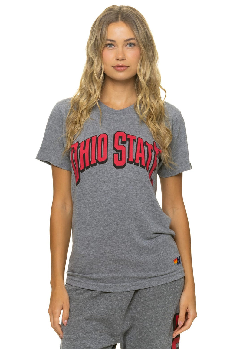 OHIO STATE UNIVERSITY 2026 CREW TEE SHIRT - HEATHER GREY