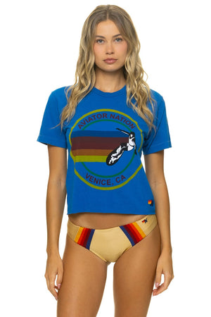 SIGNATURE VENICE BOYFRIEND TEE - ADVENTURE BLUE
