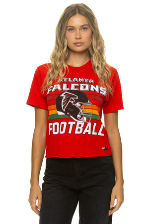 ATLANTA FALCONS HELMET BOYFRIEND TEE - RED