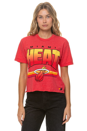 MIAMI HEAT 2026 BOYFRIEND TEE - NEON RED